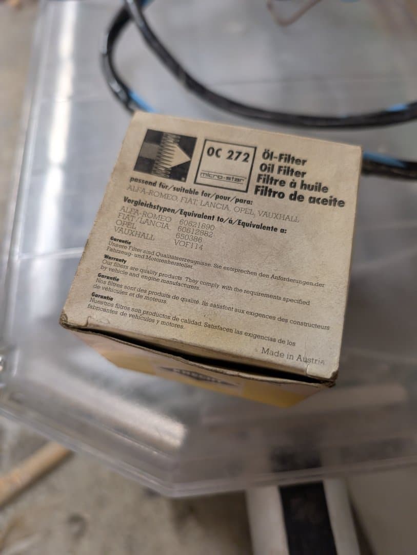 Oljefilter til Opel Ascona C